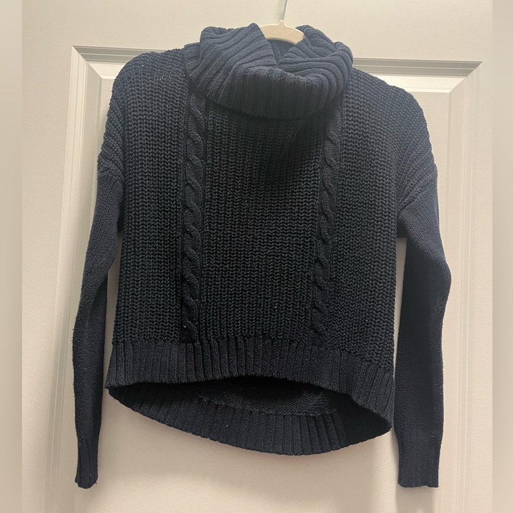 Navy blue turtleneck